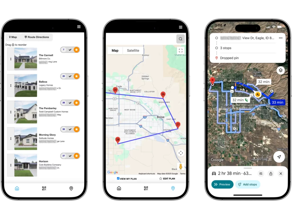 Mapping directions that show how technology is transforming parade of homes events