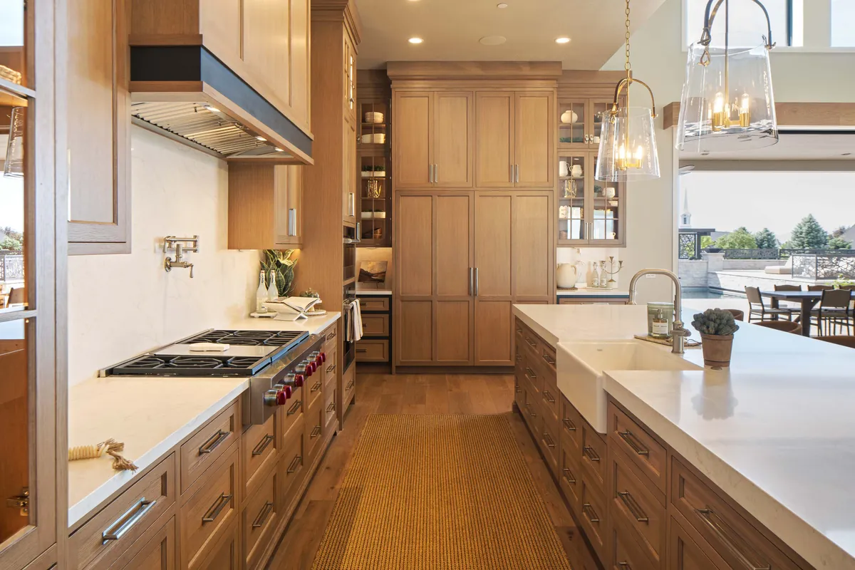 Kitchen interior of a Hoyal Construction home in the 2026 Utah Valley Parade of Homes