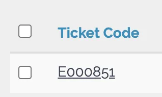 A purchased ticket's detail view