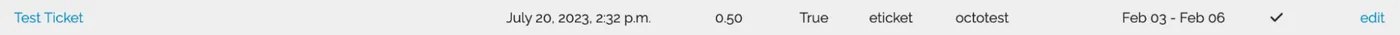 Setting the scannable date window on a ticket type
