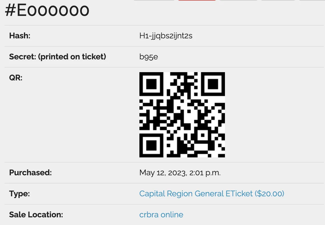 Looking up a purchaser's ticket email in Web Manager